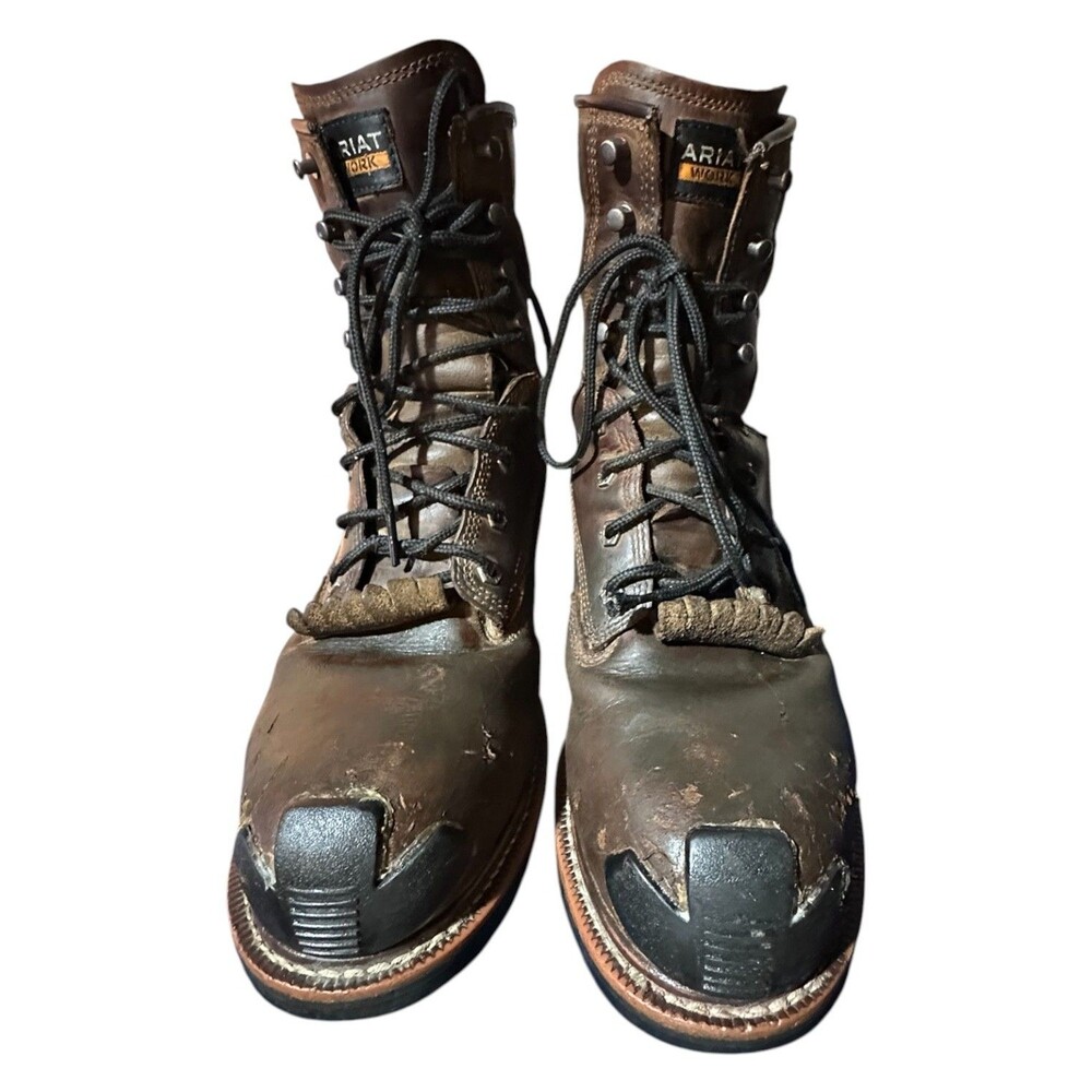 ARIAT Logger Shock Shield 8" Waterproof Composite Toe Mens Work Boot 11.5 D Safe
